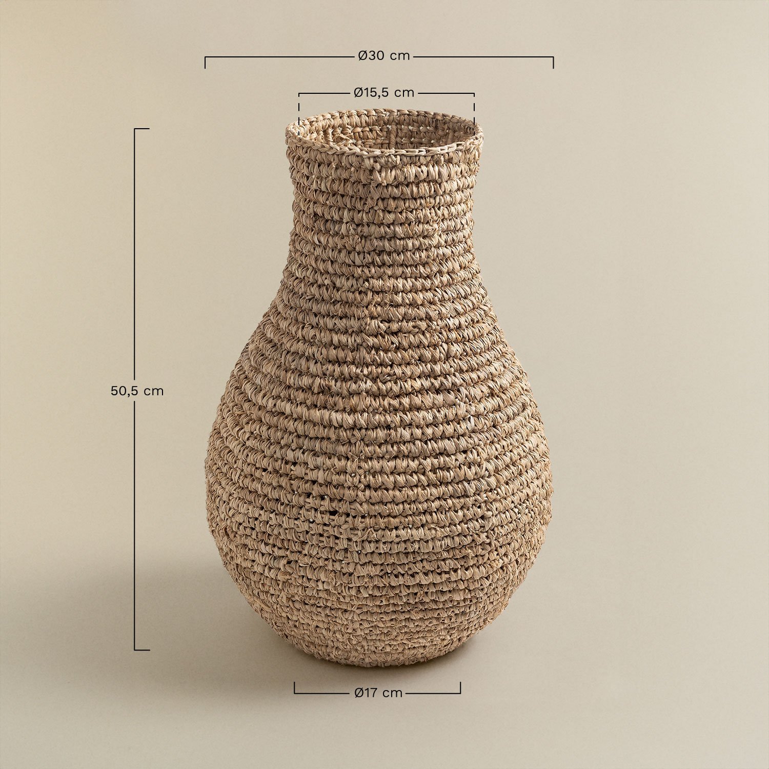 Dekorative Vase Icaño, MAßE
