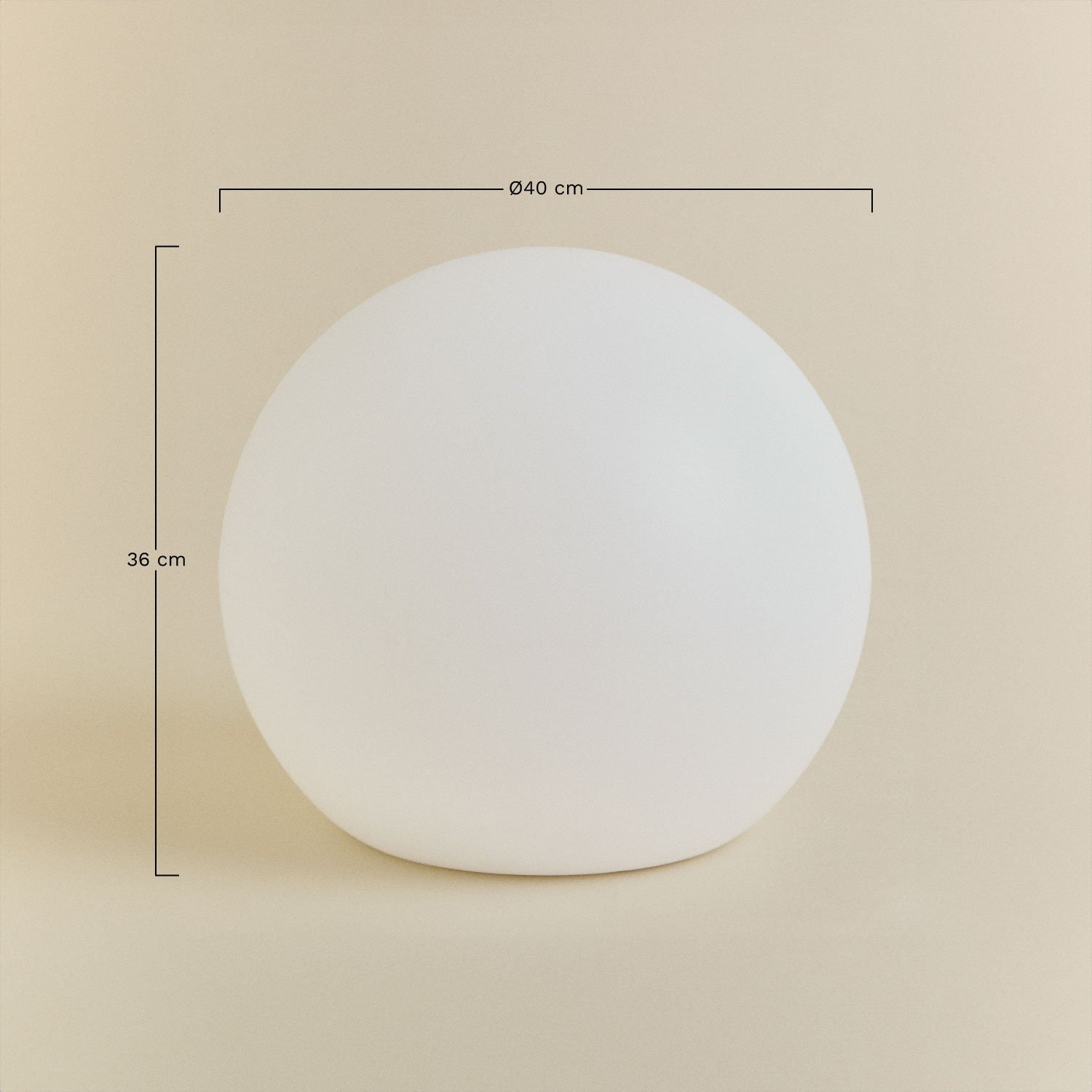 Olbina Solar-LED-Kugel für den Außenbereich, MAßE