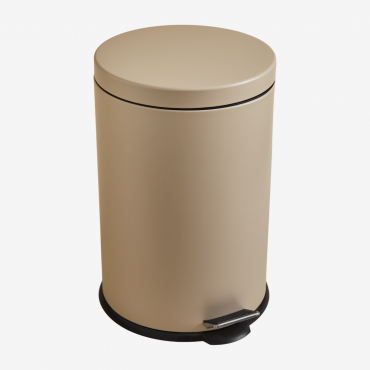 Eiden Mülleimer Mit Deckel Und Pedal Beige Tapioca & 20 L - Sklum