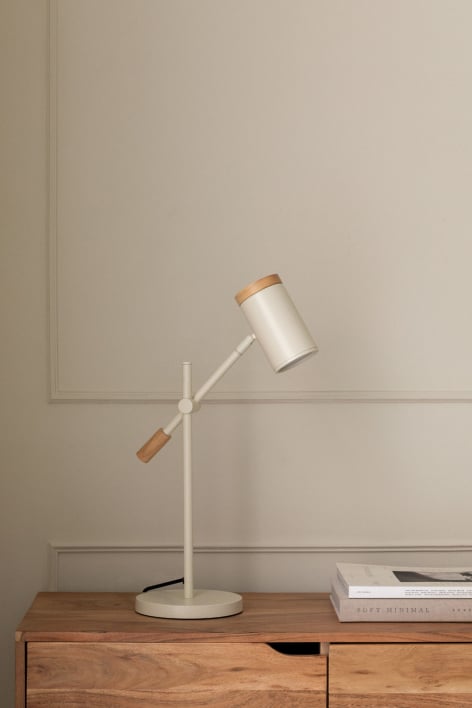 Richtbare Tischlampe aus Eisen Amaranto