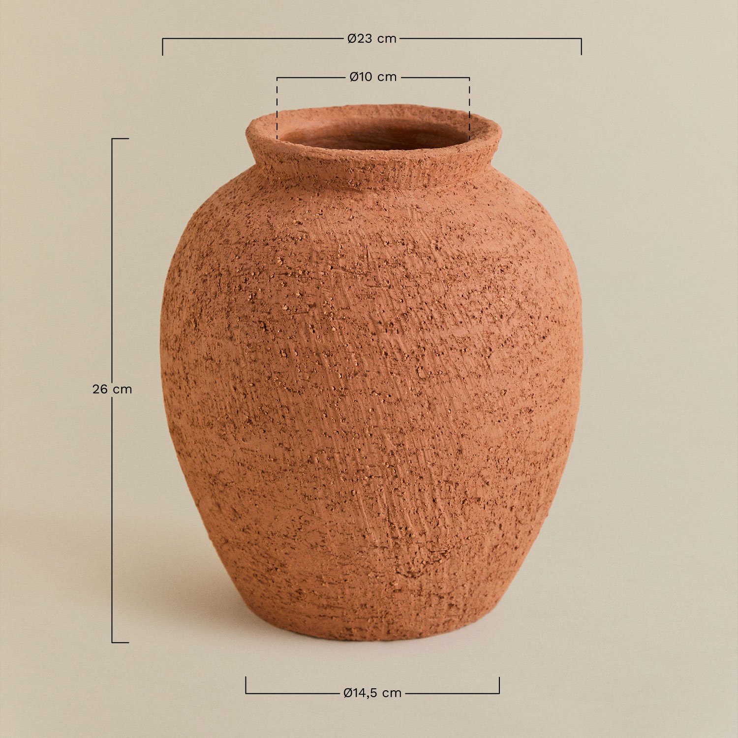 Galenka-Keramikvase, MAßE