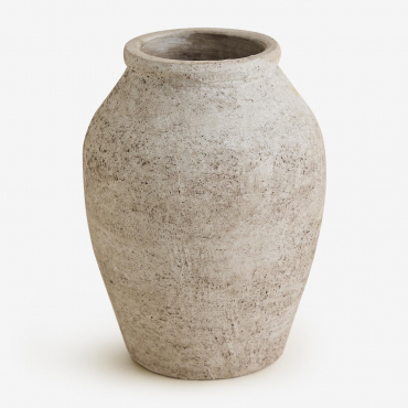 Freda-keramikvase 25 Cm Beige Creme - Sklum