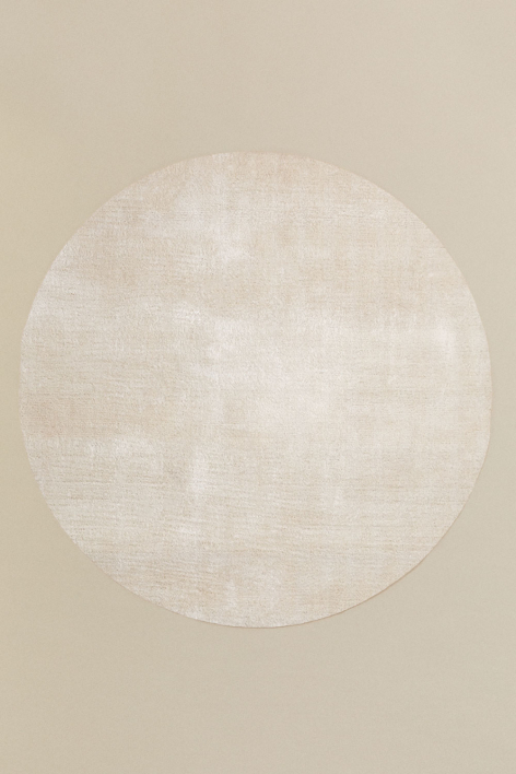 Runder Daroca-Teppich - Creme-Beige