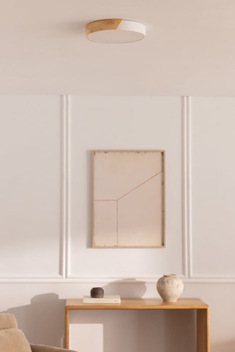 Runder LED-Deckenleuchte aus Eisen Jan