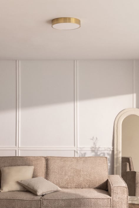 Runder LED-Deckenleuchte Ø30 cm aus Eisen Piercy