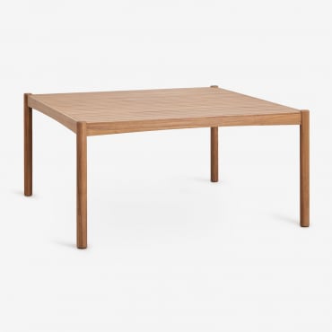 Quadratischer Gartentisch 150x150 Cm Aus Akazienholz Aderyn Akazie Braun - Sklum