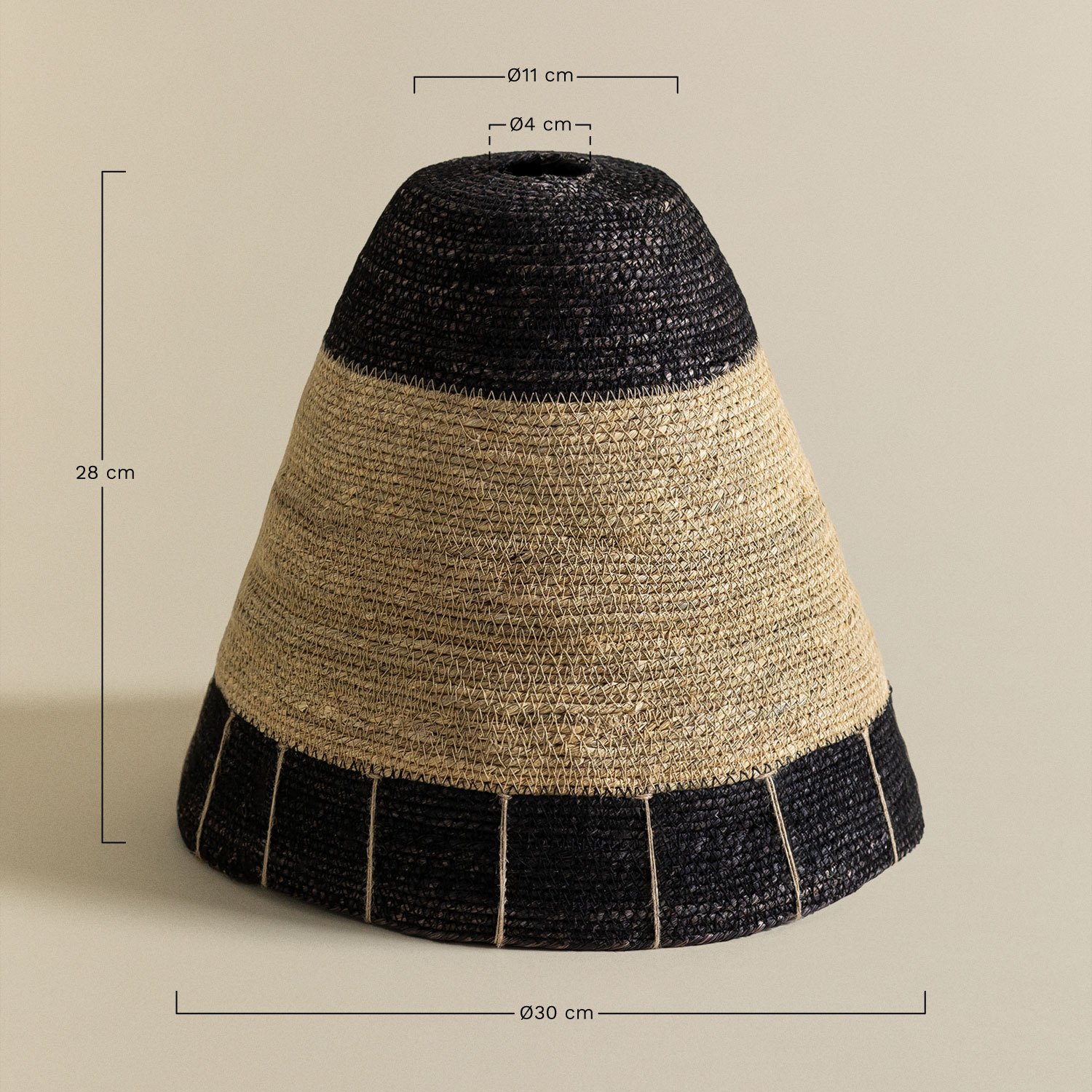 Lampenschirm aus Jute Carterio , MAßE