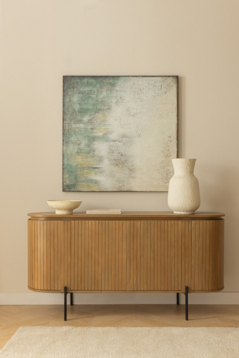 Sideboard 160x45 cm aus Mangoholz Analis - Braun Natur