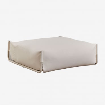 Modularer Garten-sofa-pouf Oporto Beige Tapioca - Sklum
