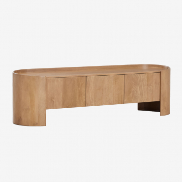 Tv-möbel 175x50 Cm Aus Mangoholz Sidney Mango-holz - Sklum