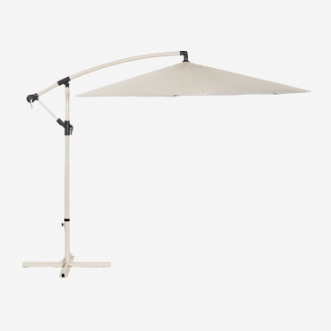 Sonnenschirm Aus Stoff Und Stahl (ø295 Cm) Gerran Braun Tapioca - Sklum