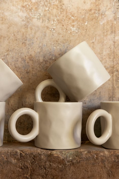 Pack mit 2 Kaffeetassen 30 cl aus New Bone China Guisla