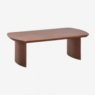 Rechteckiger Couchtisch 120x60 Cm Aus Mdf Tuareg Braun Dark - Sklum