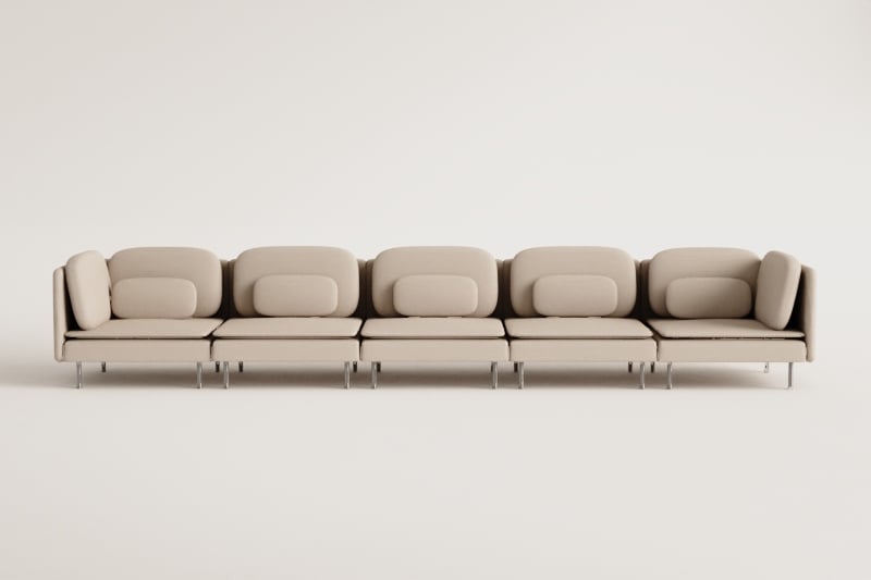 Modulares Sofa aus 5 Teilen Oriol
