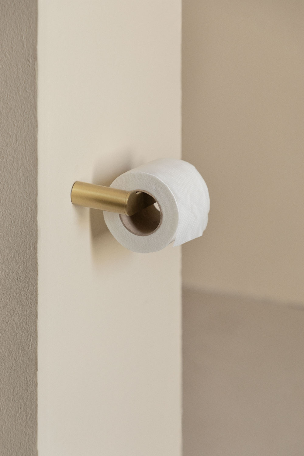 Toilettenpapierhalter Aus Aluminium Lugano | Silber | Maße 12,5x14,5x5,2 Cm | Einfache Wandmontage