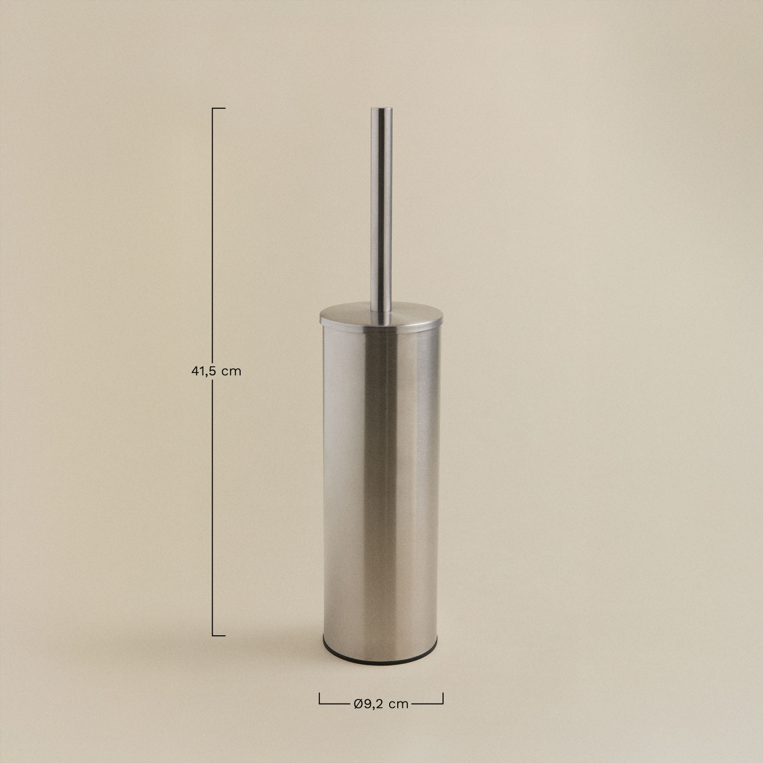 Toilettenbürste aus Edelstahl Albox, MAßE