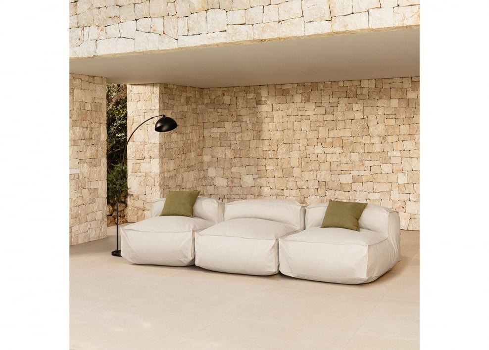 Modulares 3-teiliges Gartensofa Dojans