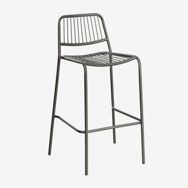 4er-pack Stapelbare Barhocker Elton Schwarz Carbon & ↑75 Cm - Sklum