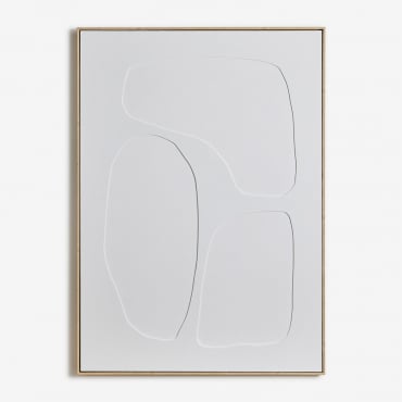 Handgemaltes Dekoratives Gemälde Mit Helvon-relief 100 X 140 Cm & B - Sklum