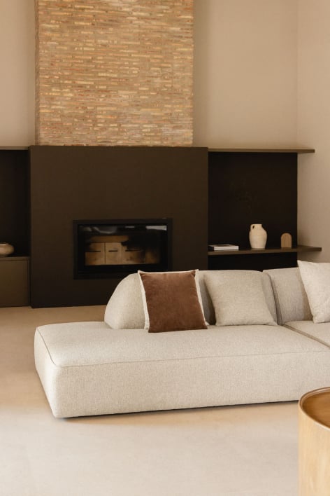 Linkes Recamiere-Modul für das modulare Sofa Cardea, gepolstert