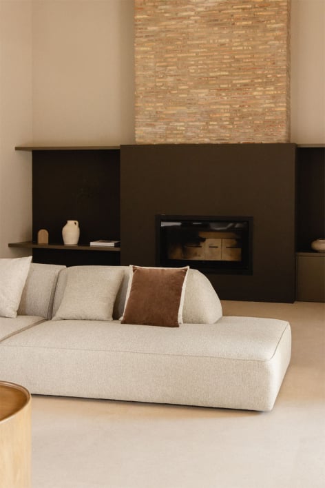 Rechtes Recamiermodul für das modulare Sofa Cardea, gepolstert