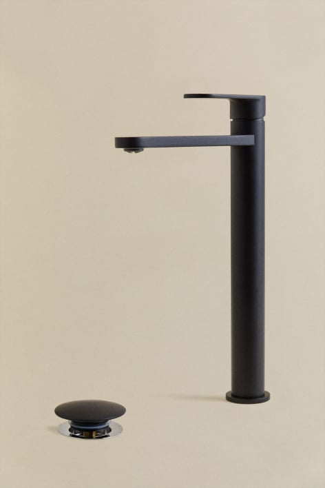 Alameda-Waschbeckenarmatur-Set aus Messing und Orveta-Klick-Klack-Waschbecken-Ablassventil aus Edelstahl und Messing.