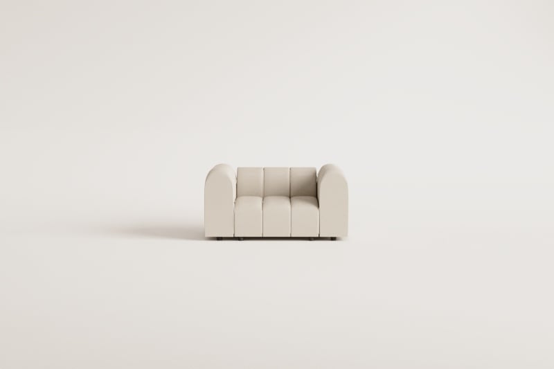 Sessel Eliot aus Bouclé-Stoff