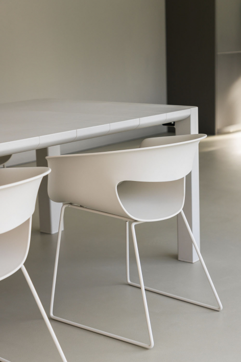 Esszimmerstuhl aus Polypropylen und Stahl Alanys