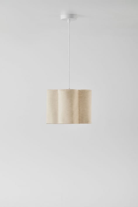 Hängende Deckenlampe Ø45 cm aus Baumwolle Philipa