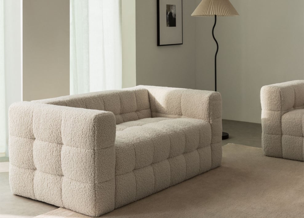 Harriet 2-Sitzer-Sofa aus Schaffell