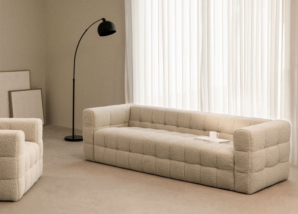 Harriet 4-Sitzer-Sofa aus Schaffell