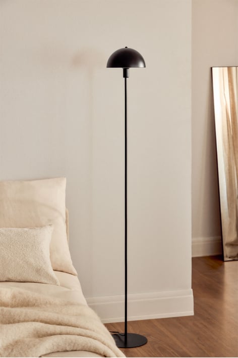 Alnair Stehlampe aus Eisen - Schwarz