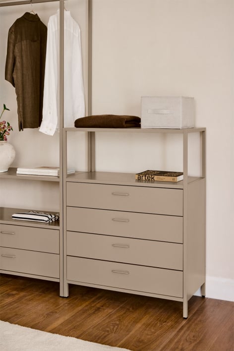 Schubladenschrank 80x40 cm aus Stahl Janine