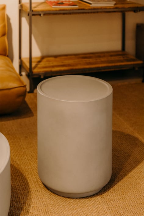 Runder Beistelltisch Ø35 cm aus Beton Darwys