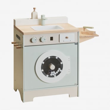 Glenn Kids Holzwaschmaschine Braun Natur - Sklum