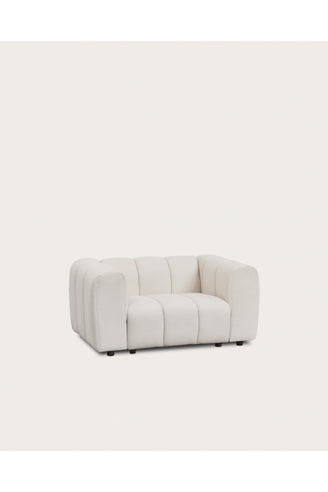 Sessel Eliot aus Bouclé-Stoff