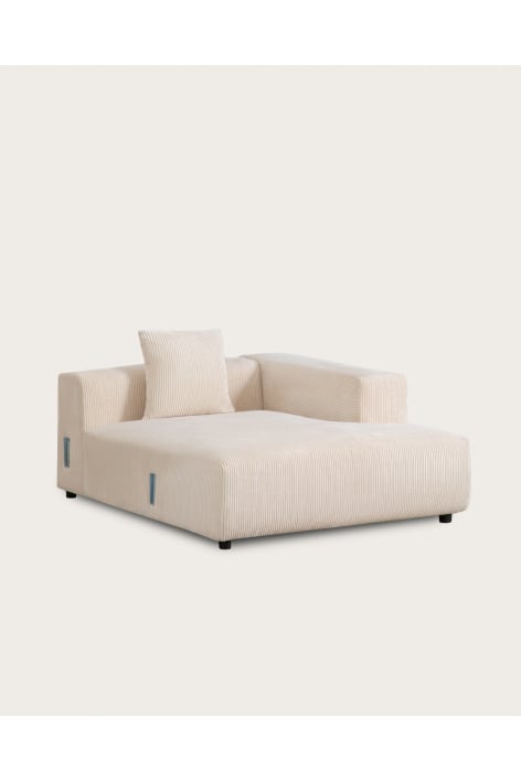 Rechtes Chaiselongue-Modul mit Kissen für das modulare Sofa Bruna