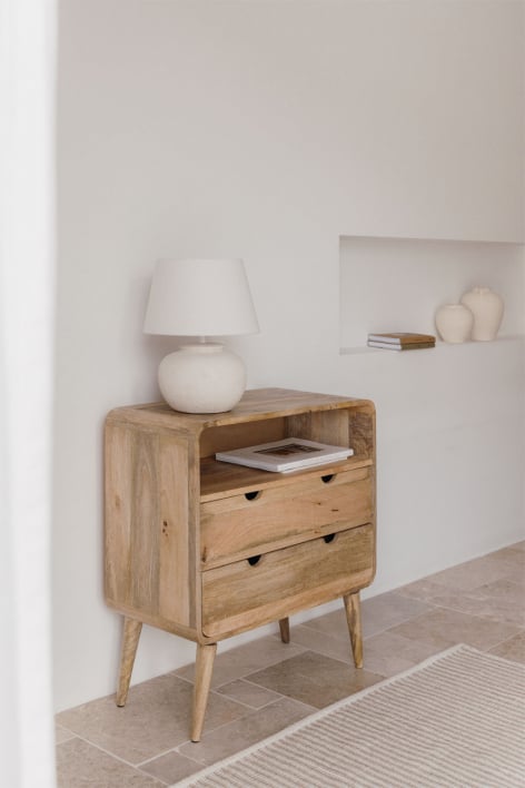 Kommode 70x35 cm aus Yulara-Mango-Holz
