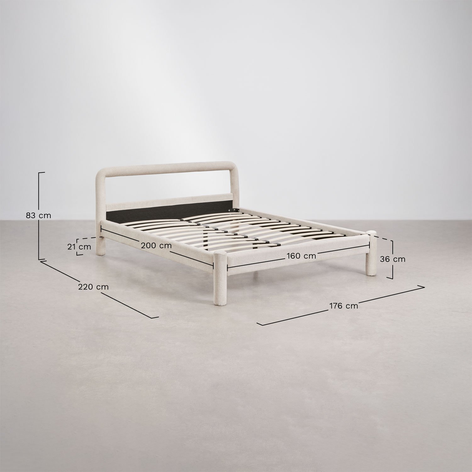 Eneko Chenille-Bett, MAßE