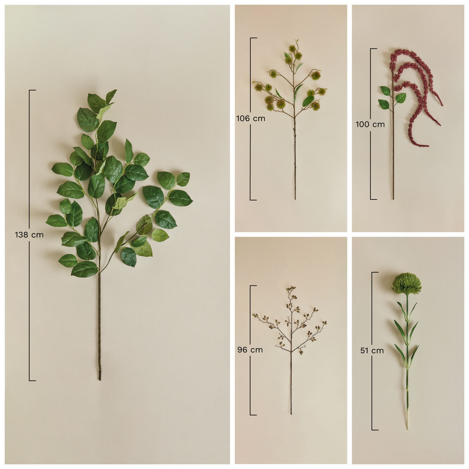 Iridessa Dekorativer Strauß, MAßE