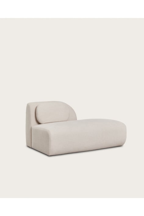 Rechtes Recamier-Modul für modulare Couch aus Chenille Coquette