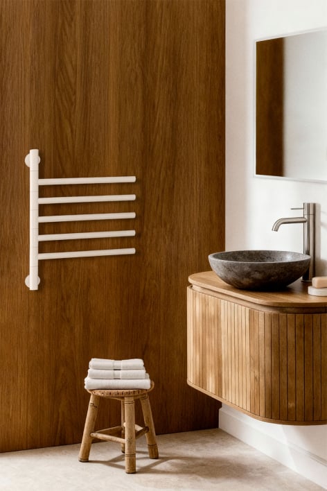 CREATE - WARM TOWEL MINIMAL - Elektrischer Badheizkörper mit 180° schwenkbaren Stangen