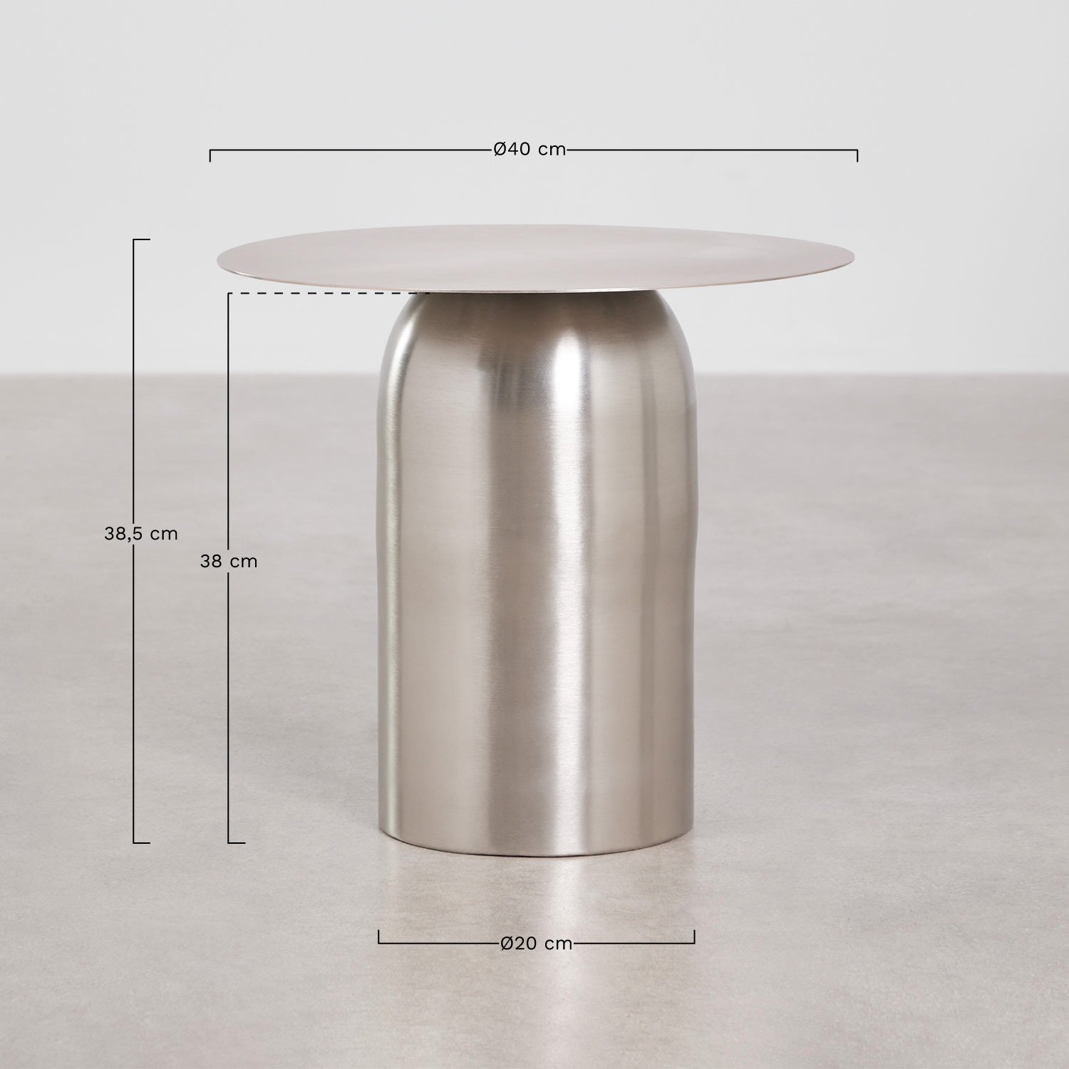 Runder Beistelltisch Ø40 cm Alliser, MAßE