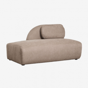 Linkes Recamiere-modul Für Das Modulare Sofa Aus Chenille Coquette Chenille Braun Weizen - Sklum