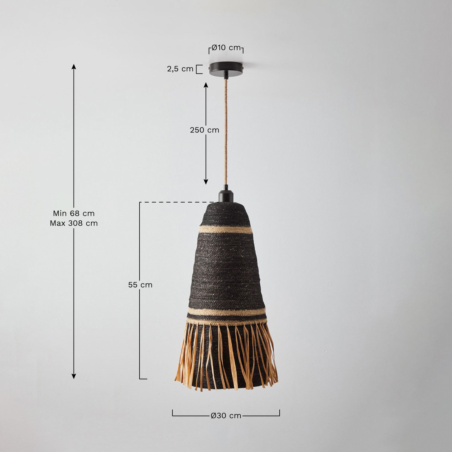 Hängende Deckenlampe Zoe, MA&szlig;E