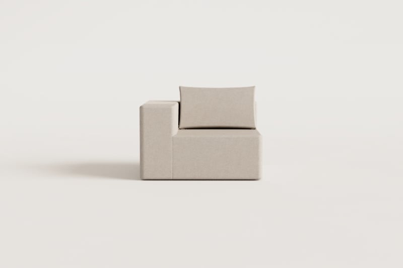 Eckmodul für modulare Chenille-Sofas, vakuumverpackt Norridge