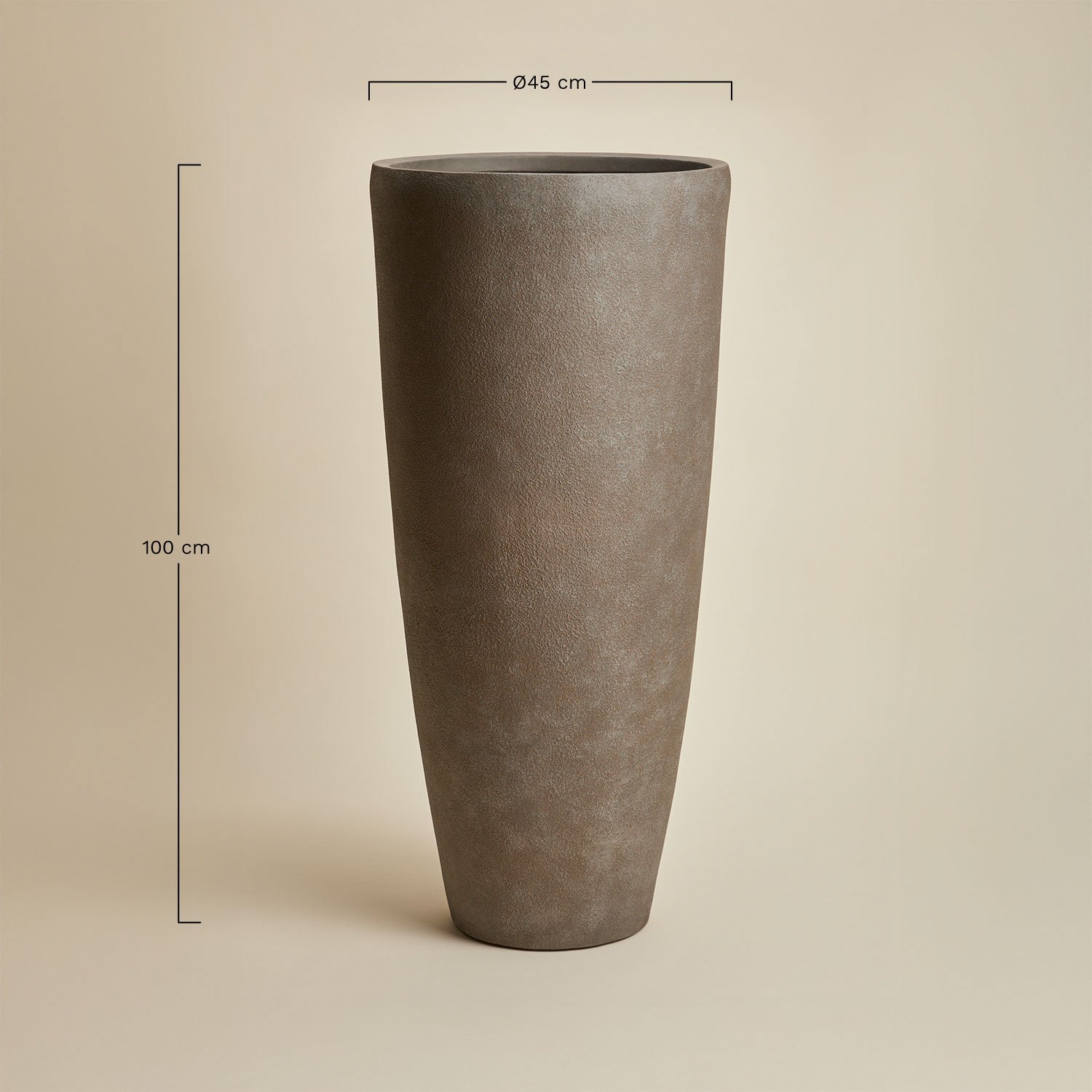 Außenblumentopf aus Beton Paige, MA&szlig;E