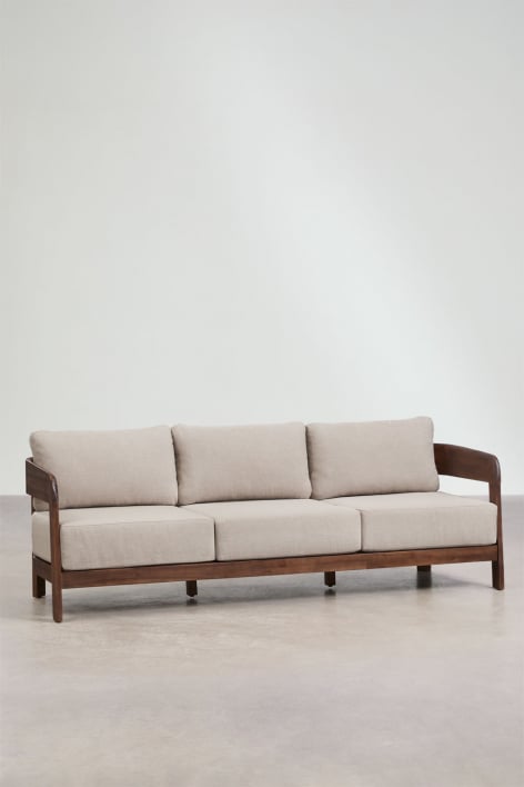 3-Sitzer-Sofa aus Akazienholz Uleno