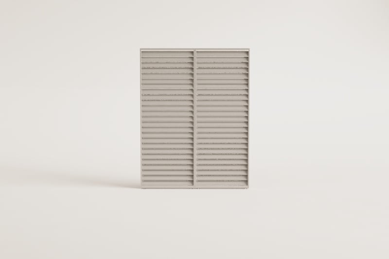 Pack mit 2 Seitenpaneelen für bioklimatische Pergola mit Aluminiumlamellen Druvia