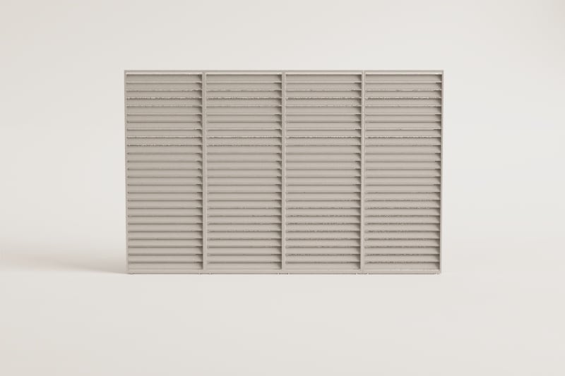 Pack mit 4 Seitenpaneelen für bioklimatische Pergola mit Aluminiumlamellen Druvia